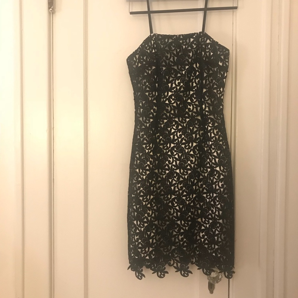 Strapless cocktail dress ~ Laundry by Shelli Segal